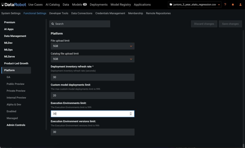 Improve custom models environments2